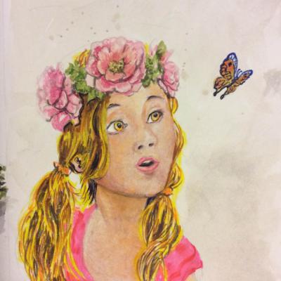 Bambina E Farfalla