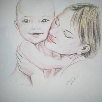 Mamma Con Bambino