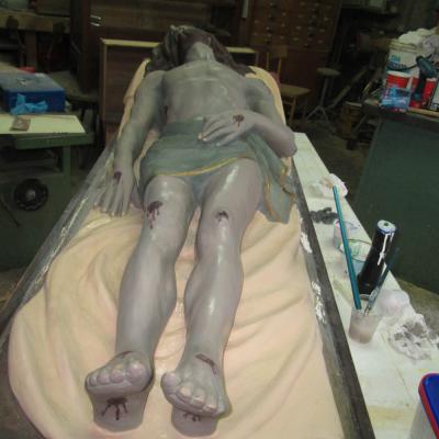 Fasi Restauro Gesu Morto Collemontanino 3