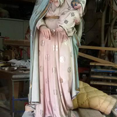 Fasi Restauro Madonna Col Bambino Santermo 1